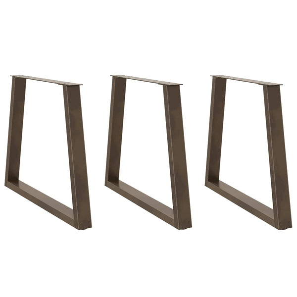 Luonnonteräs ruokapöydän jalat v-muoto Aileen 70x(72-73,3)cm (3 kpl)