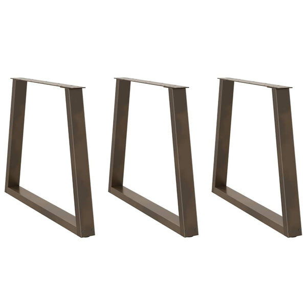 Luonnonteräs ruokapöydän jalat v-muoto Aileen 80x(72-73,3)cm (3 kpl)