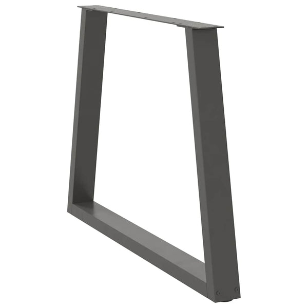 Antrasiitti ruokapöydän jalat v-muoto Aileen 90x(72-73,3)cm (3 kpl)