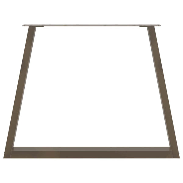 Luonnonteräs ruokapöydän jalat v-muoto Aileen 90x(72-73,3)cm (3 kpl)