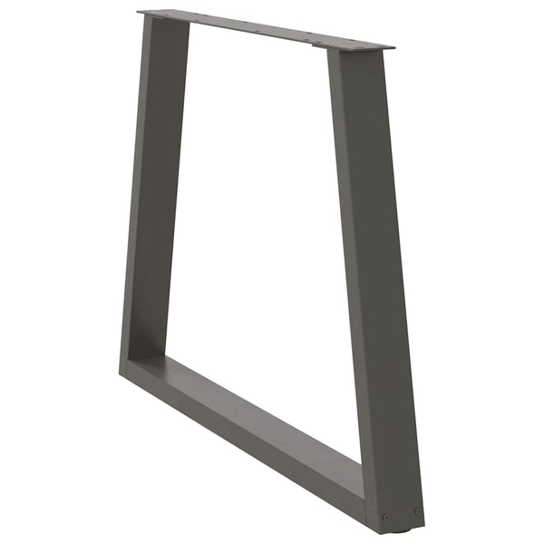 Antrasiitti ruokapöydän jalat v-muotoinen Aileen 100x(72-73,3)cm (3 kpl)