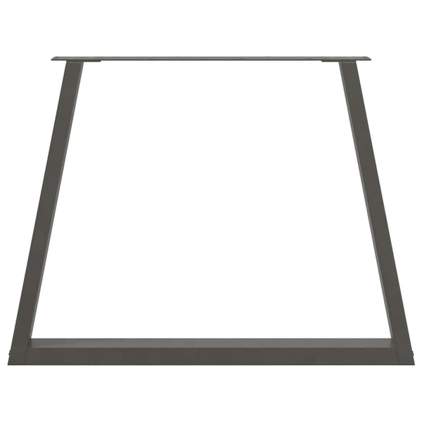 Antrasiitti ruokapöydän jalat v-muotoinen Aileen 100x(72-73,3)cm (3 kpl)