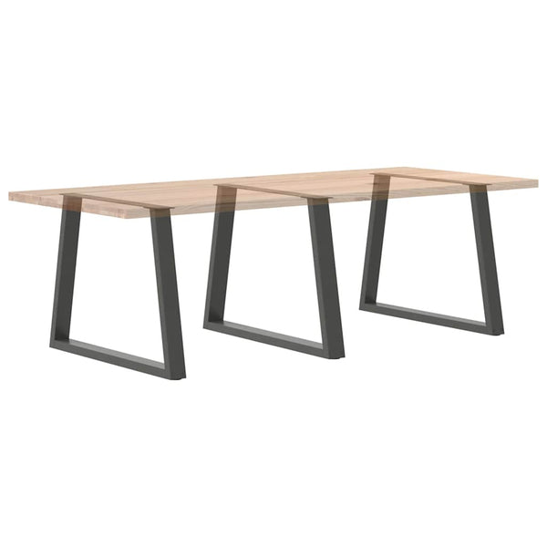 Antrasiitti ruokapöydän jalat v-muotoinen Aileen 100x(72-73,3)cm (3 kpl)