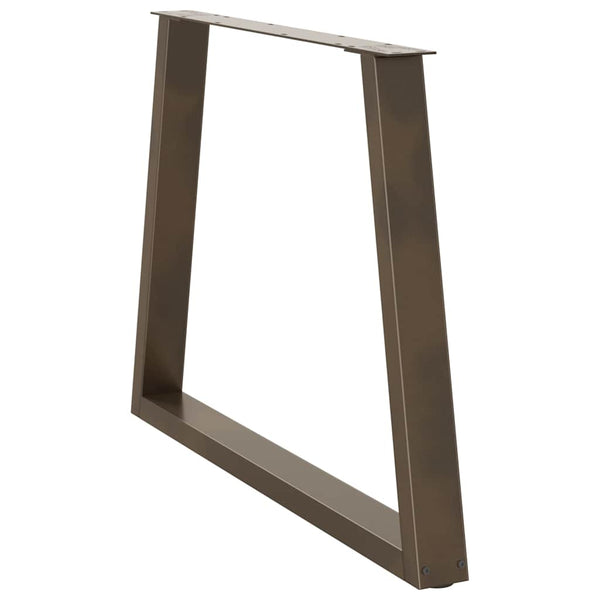 Luonnonteräs ruokapöydän jalat v-muoto Aileen 100x(72-73,3)cm (3 kpl)