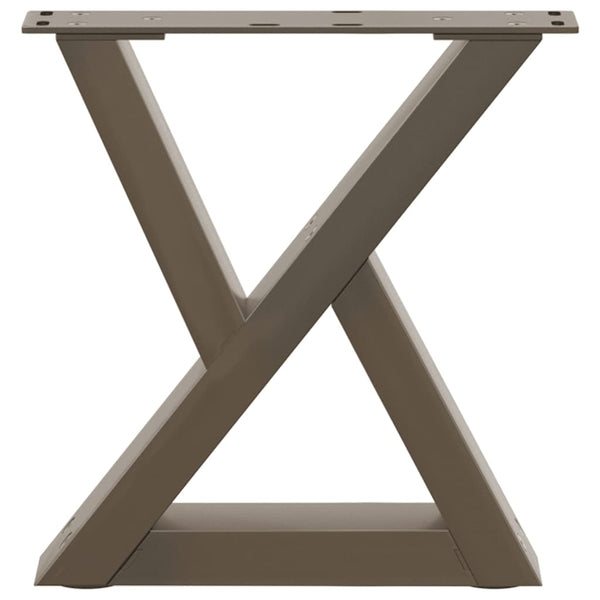 Natural steel sohvapöydän jalat Ghida 30x(30-31,3)cm (2 kpl teräs)