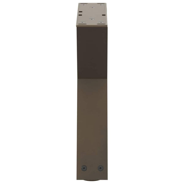 Natural steel sohvapöydän jalat Ghida 30x(30-31,3)cm (2 kpl teräs)