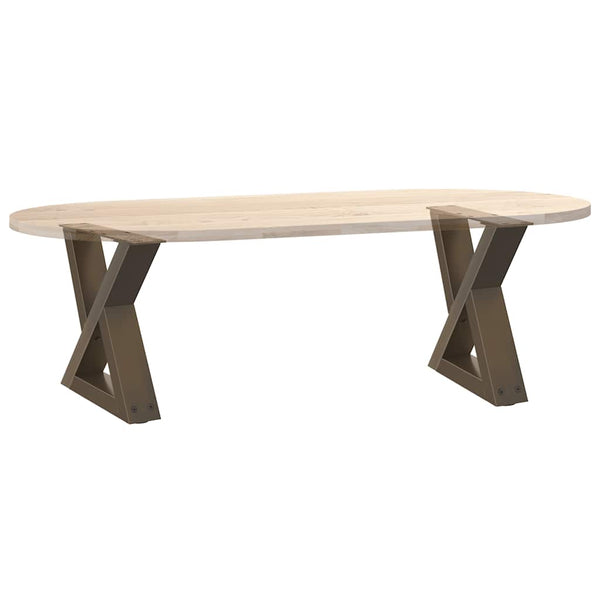 Natural steel sohvapöydän jalat Ghida 30x(30-31,3)cm (2 kpl teräs)