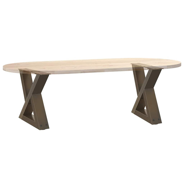 Natural steel sohvapöydän jalat Ghida 40x(30-31,3)cm (2 kpl, teräs)