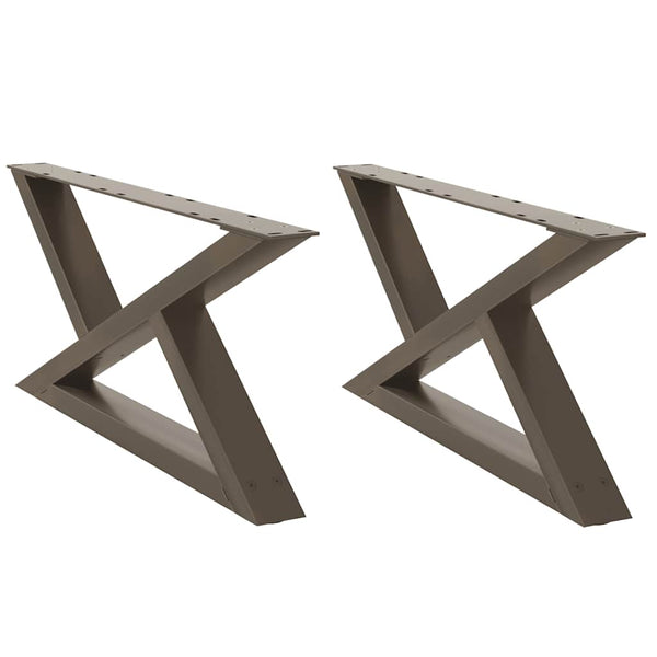 Natural steel sohvapöydän jalat Ghida 70x(30-31,3)cm (2 kpl, teräs)