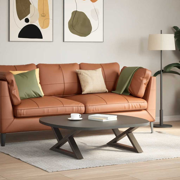 Natural steel sohvapöydän jalat Ghida 70x(30-31,3)cm (2 kpl, teräs)