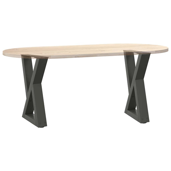 Antrasiitti sohvapöydän jalat Ghida 28x(42-43,3)cm (2 kpl teräs)