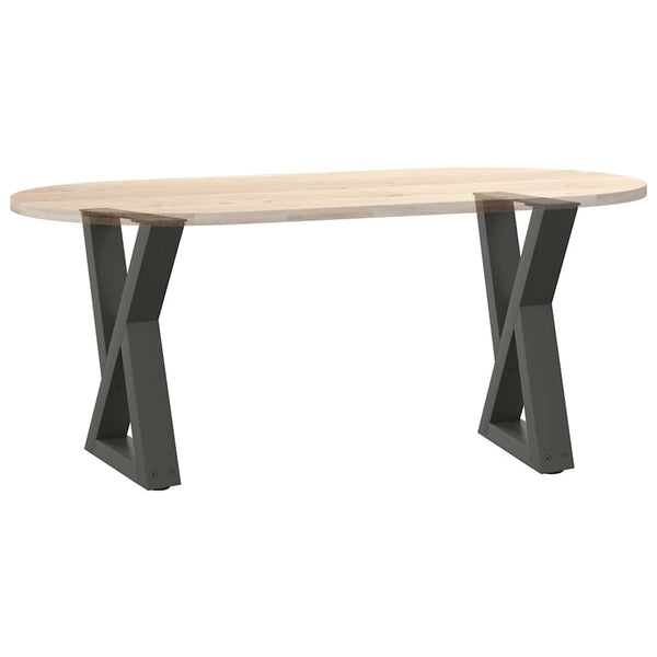 Antrasiitti sohvapöydän jalat Ghida 38x(42-43,3)cm (2 kpl teräs)