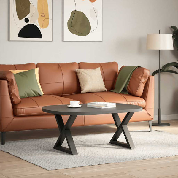 Antrasiitti sohvapöydän jalat Ghida 50x(42-43,3)cm (2 kpl teräs)