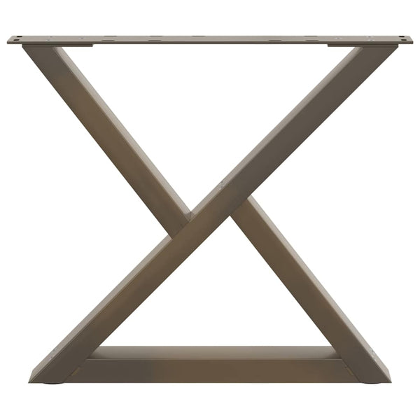 Natural steel sohvapöydän jalat Ghida 50x(42-43,3)cm (2 kpl teräs)