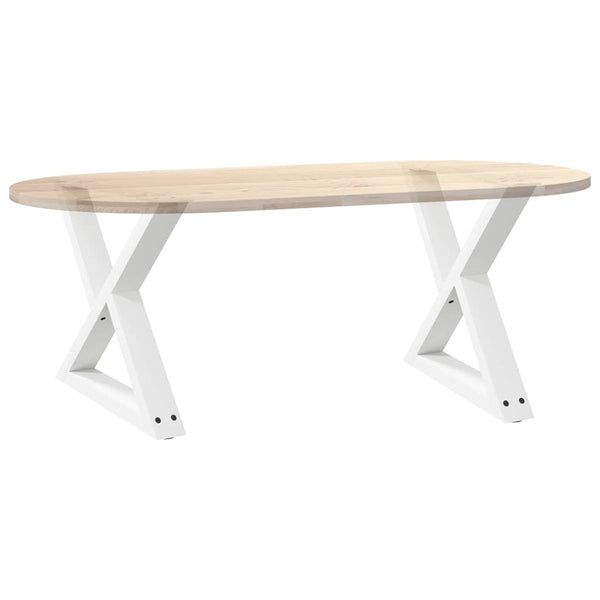 Valkoinen sohvapöydän jalat Ghida 60x(42-43,3)cm (2 kpl teräs)