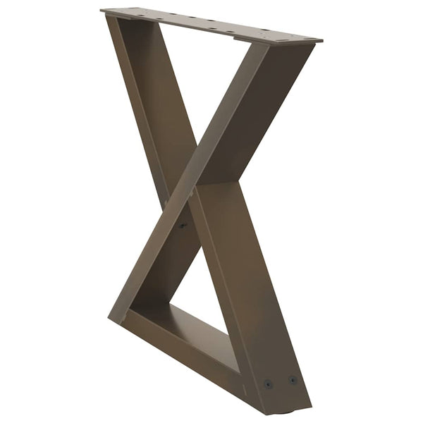 Natural steel sohvapöydän jalat Ghida 60x(42-43,3)cm (2 kpl teräs)