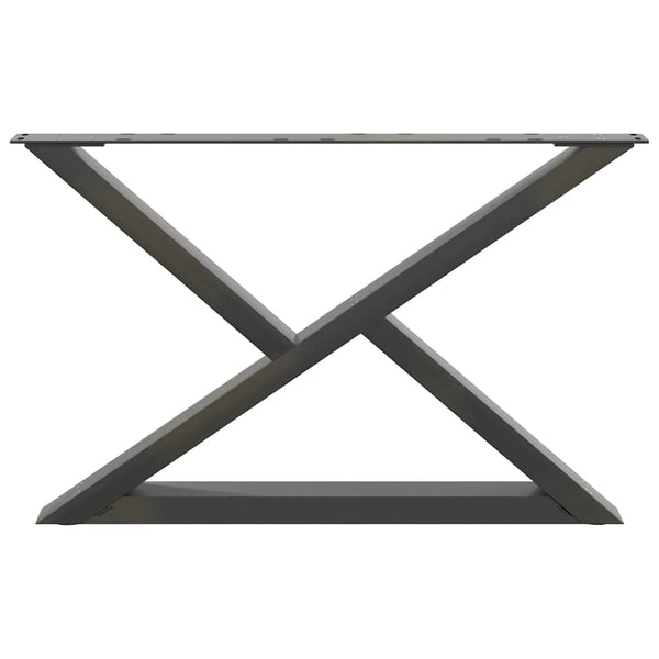 Antrasiitti sohvapöydän jalat Ghida 70x(42-43,3)cm (2 kpl teräs)