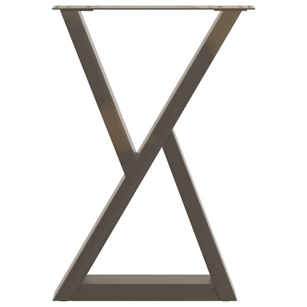 Luonnonteräs ruokapöydän jalat Ghida 60x(72-73,3)cm (2 kpl, teräs)