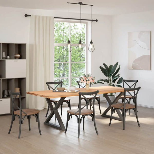 Valkoinen ruokapöydän jalat Ghida 90x(72-73,3)cm (2 kpl teräs)