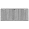 TV-seinäkaappi LED-valoilla harmaa Sonoma 80x31x35 cm