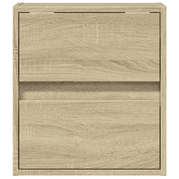 TV-seinäkaapit LED-valoilla 2 kpl Sonoma-tammi 41x31x45 cm