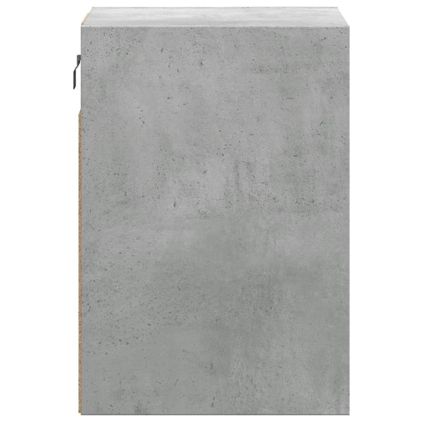TV-seinäkaappi LED-valoilla betoninharmaa 41x31x45 cm