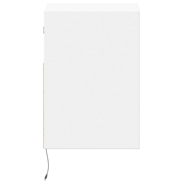 TV-seinäkaapit LED-valoilla 2 kpl valkoinen 41x31x45 cm