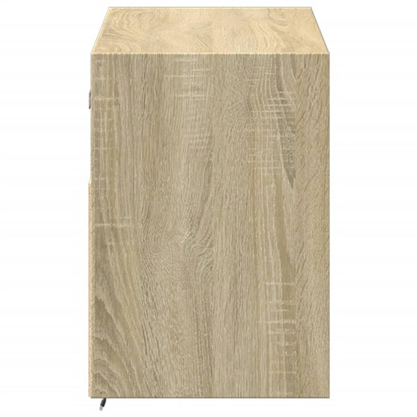 TV-seinäkaappi LED-valoilla Sonoma-tammi 100x31x45 cm