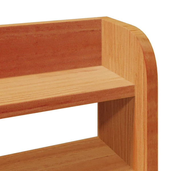 Sänky ilman patjaa vahanruskea 140x190 cm täysi mänty