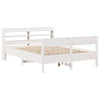 Sängynrunko ilman patjaa valkoinen 150x200 cm täysi mänty