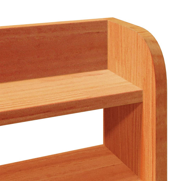 Sängynrunko ilman patjaa vahanruskea 135x190 cm täysi mänty