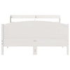 Sängynrunko ilman patjaa valkoinen 135x190 cm täysi mänty