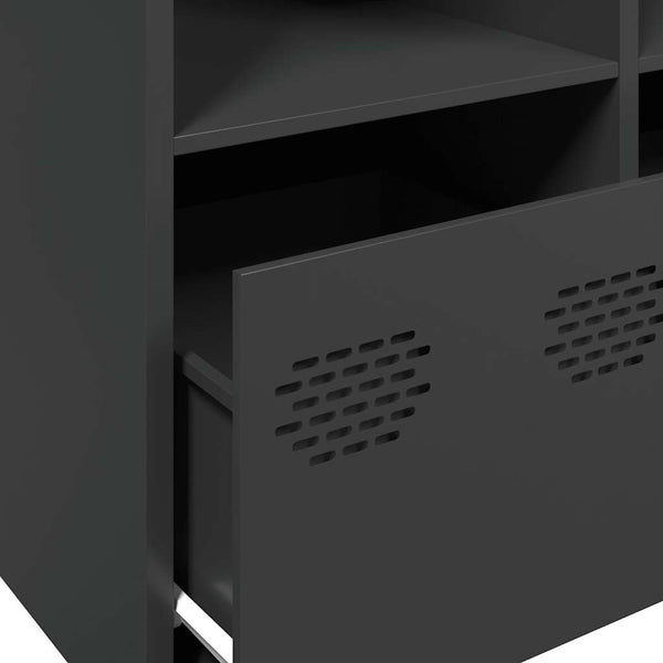 Musta senkki Madalyn 135x39x73,5cm (kylmävalssattu teräs)