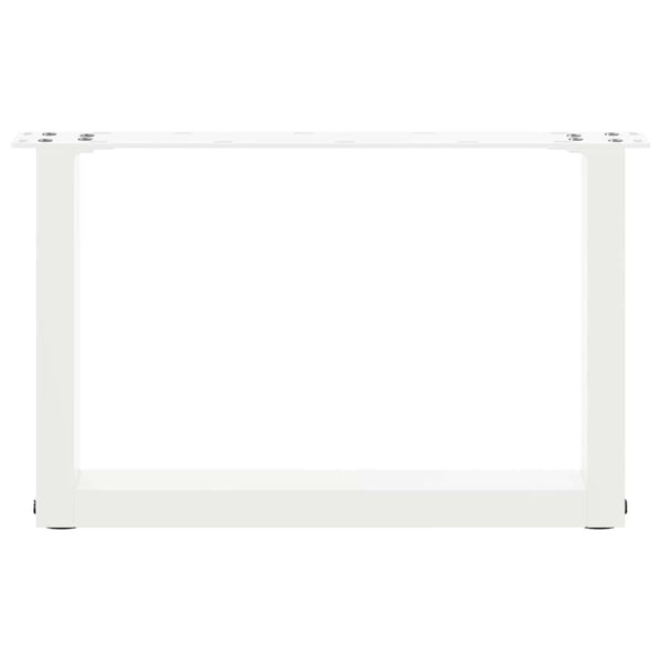 Valkoinen sohvapöydän jalat u-muotoiset Mihhai 50x(30-31)cm (2 kpl)