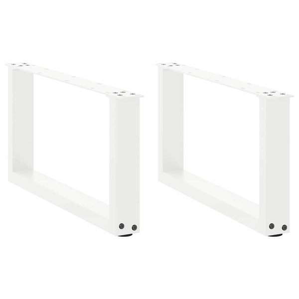 Valkoinen sohvapöydän jalat u-muotoiset Mihhai 60x(30-31)cm (2 kpl)