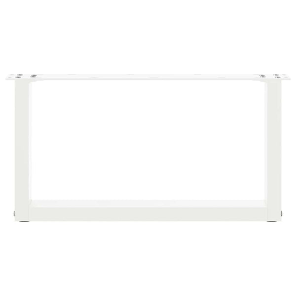 Valkoinen sohvapöydän jalat u-muotoiset Mihhai 60x(30-31)cm (2 kpl)