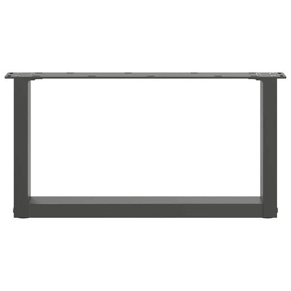 Antrasiitti sohvapöydän jalat u-muotoiset Mihhai 60x(30-31)cm (2 kpl)