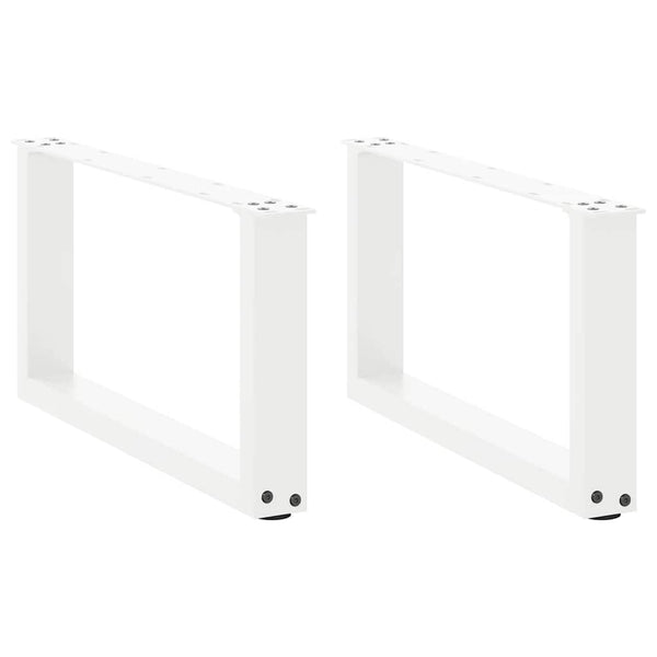 Valkoinen sohvapöydän jalat u-muotoiset Mihhai 70x(30-31)cm (2 kpl)