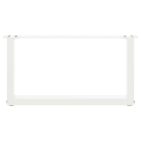 Valkoinen sohvapöydän jalat u-muotoiset Mihhai 70x(30-31)cm (2 kpl)