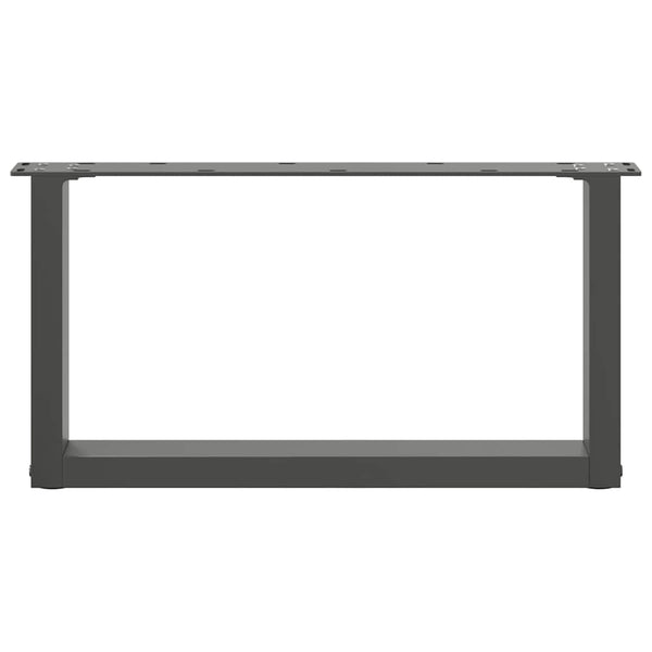 Antrasiitti sohvapöydän jalat u-muotoiset Mihhai 70x(30-31)cm (2 kpl)