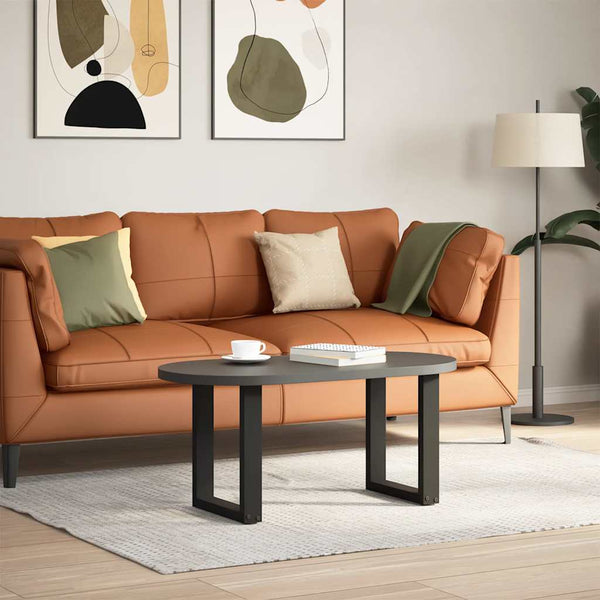 Musta sohvapöydän jalat u-muotoiset Mihhai 38x(42-43)cm (2 kpl teräs)