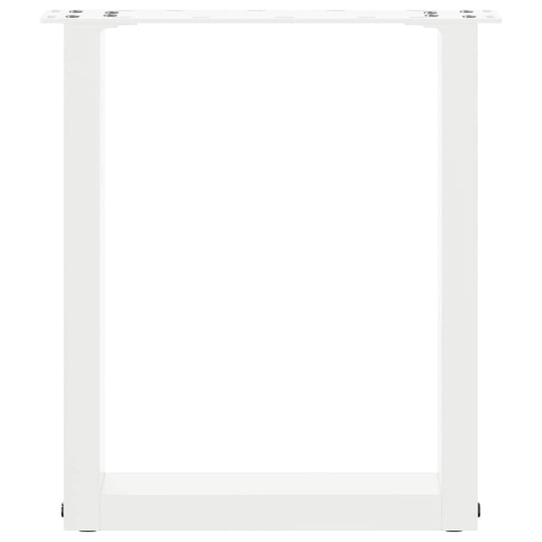 Valkoinen sohvapöydän jalat u-muotoiset Mihhai 38x(42-43)cm (2 kpl)