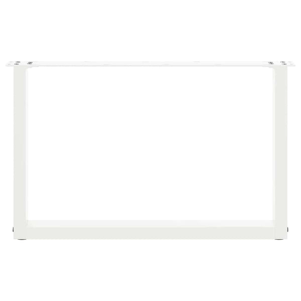 Valkoinen sohvapöydän jalat u-muotoiset Mihhai 70x(42-43)cm (2 kpl)