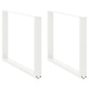 Valkoinen ruokapöydän jalat u-muotoiset Mihhai 100x(72-73)cm (2 kpl)