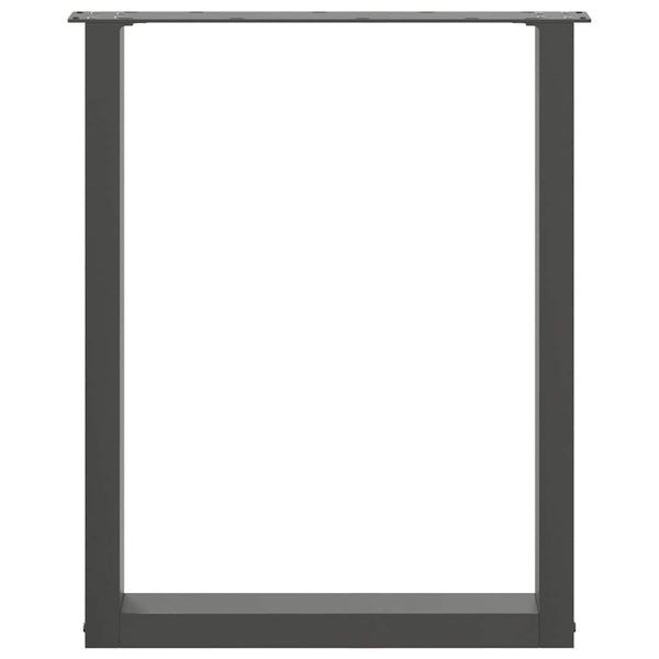 Antrasiitti ruokapöydän jalat u-muotoiset Mihhai 70x(72-73)cm (3 kpl)