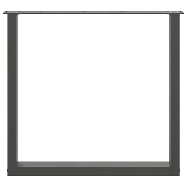 Antrasiitti ruokapöydän jalat u-muotoiset Mihhai 80x(72-73)cm (3 kpl)