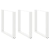 Valkoinen ruokapöydän jalat u-muotoiset Mihhai 90x(72-73)cm (3 kpl)