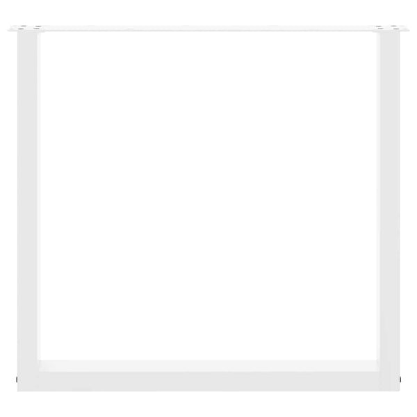 Valkoinen ruokapöydän jalat u-muotoiset Mihhai 90x(72-73)cm (3 kpl)