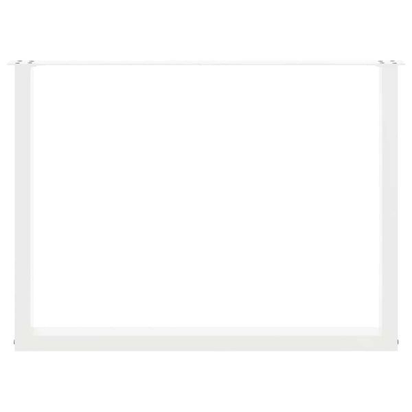 Valkoinen ruokapöydän jalat u-muotoiset Mihhai 100x(72-73)cm (2 kpl)