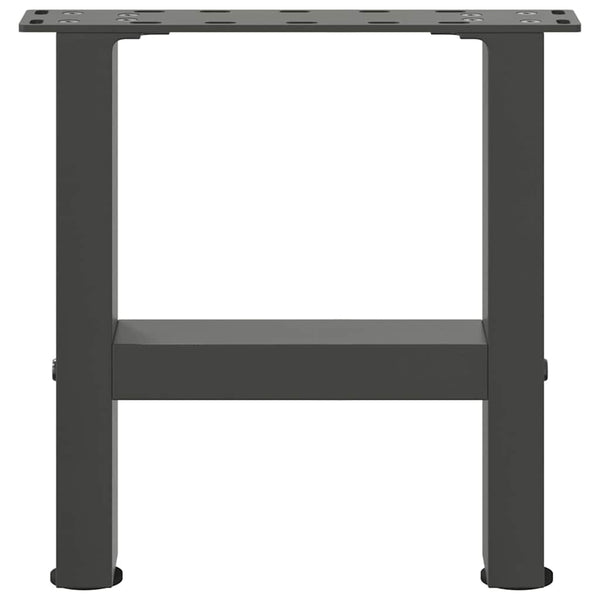 sohvapöydän jalat antrasiitti 2 kpl 30x(30-31) cm teräs